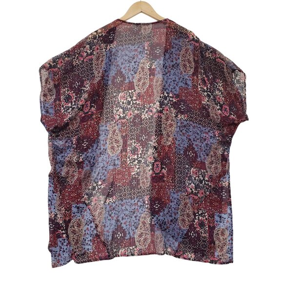 Maurices Womens Sheer Lightweight Kimono Cardigan Boho Romantic Artsy Casual - Picture 3 of 7